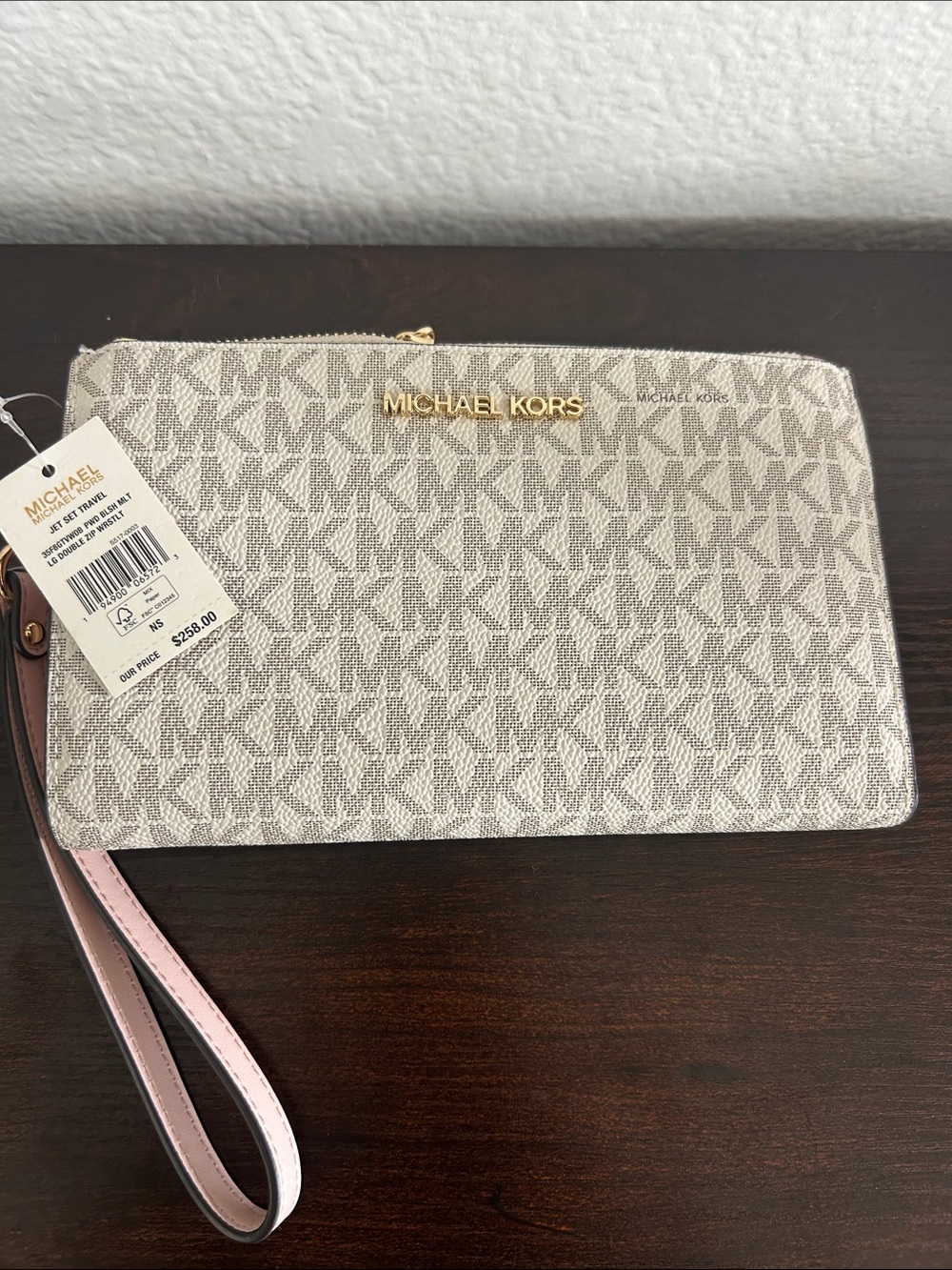 Michael Kors Jet Set Travel Large Double Zip Wristlet